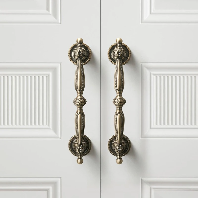 Nordic Vintage Distressed Cabinet Handles Cupboard Drawer Pulls Kitchen Shoe Cabinet Door Knobs Antique BronzeFurniture Hardware