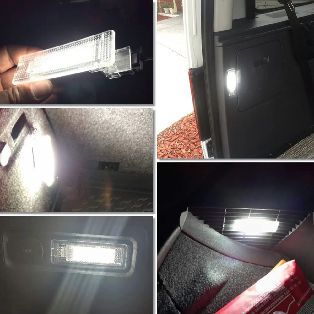 18-SMD LED Luggage Trunk Compartment Light Cargo Area Light Courtesy Door Lamp for Jetta Golf Passat Touran