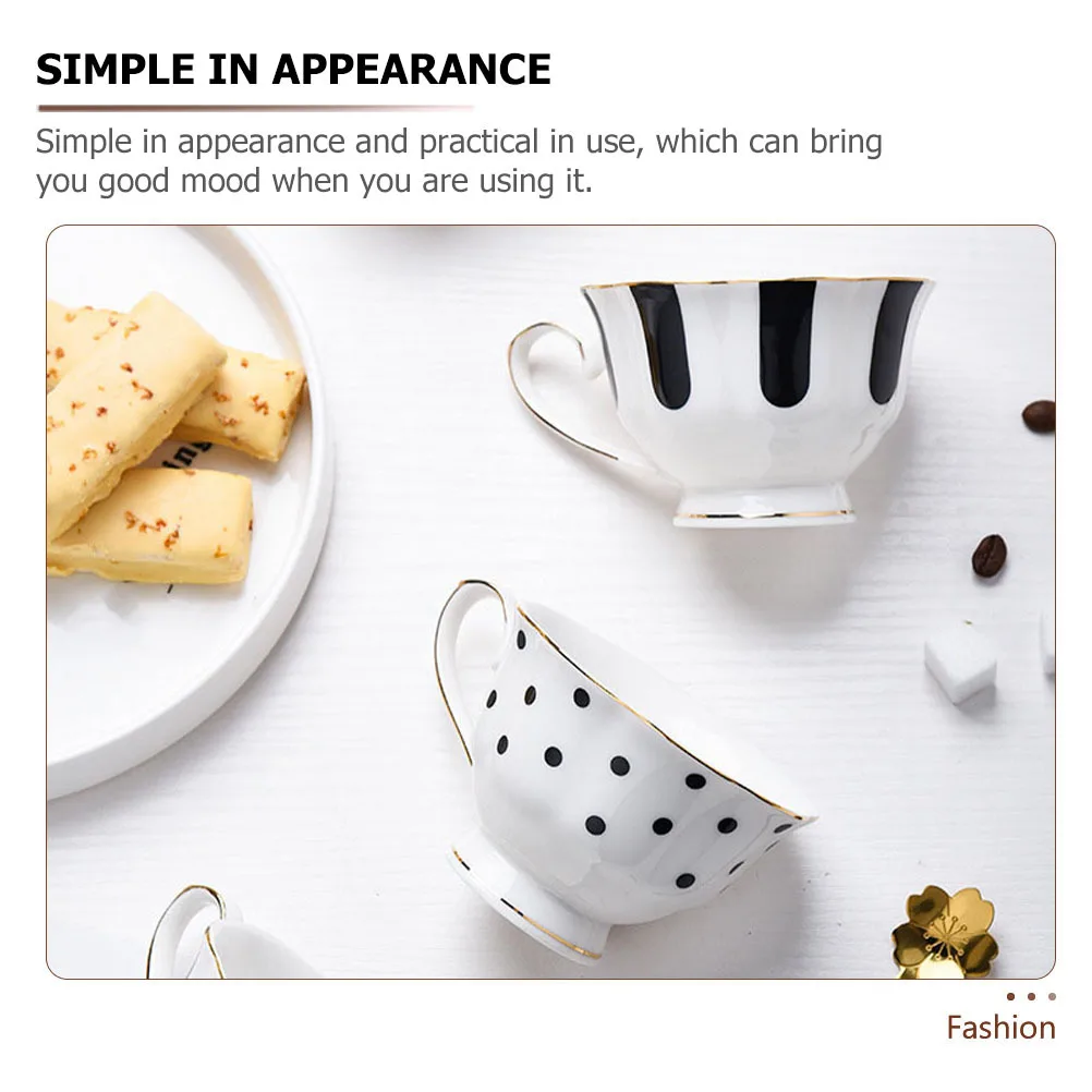 

1Set Elegant Coffee Mug Set Ceramic Tea Cup for Milk Coffee Latte Cappuccino Dishwasher Safe Modern Design Afternoon Tea Serving