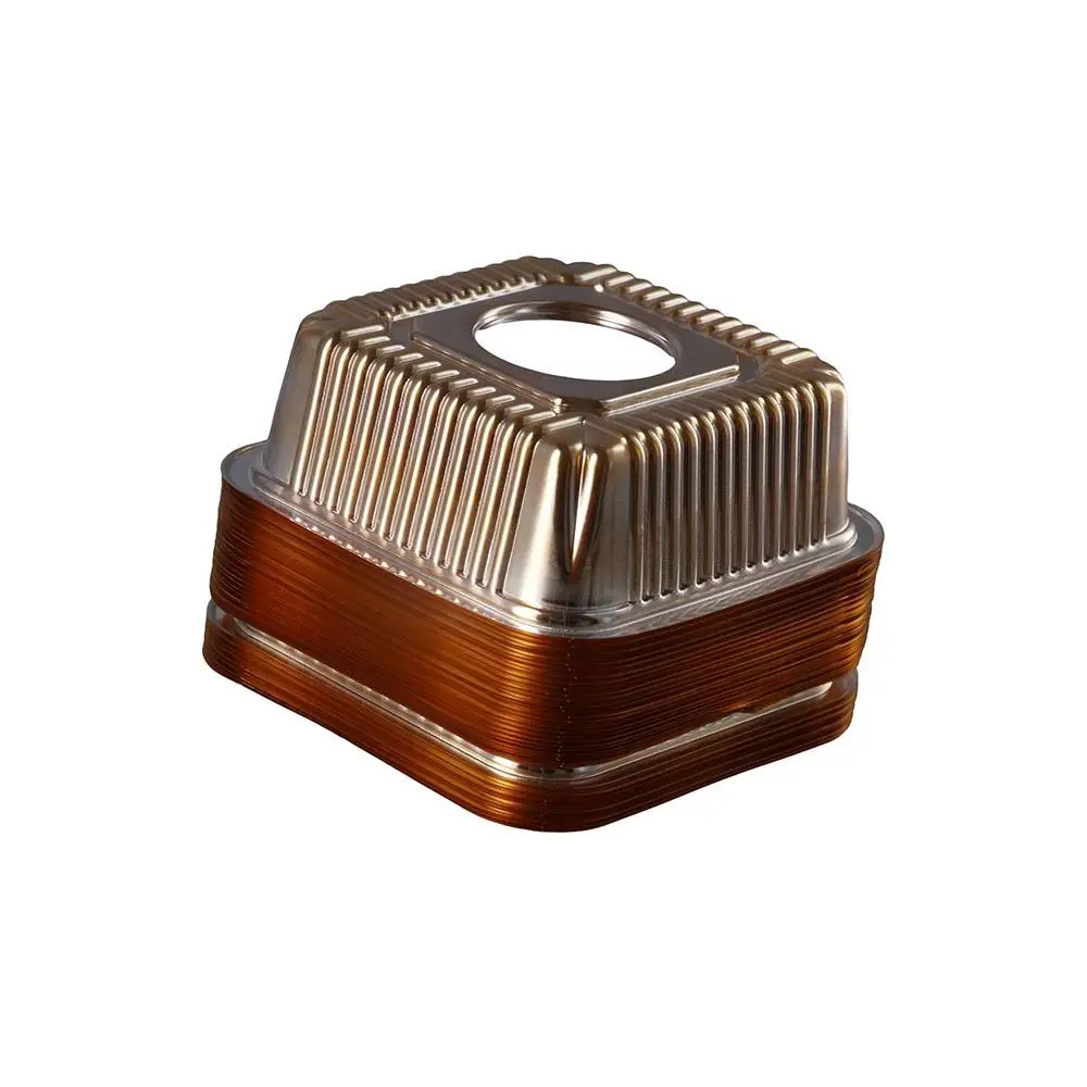 100Pcs Disposable Plastic Cupcake Packaging Box Cake Holder Mooncake Tray Mousse Container