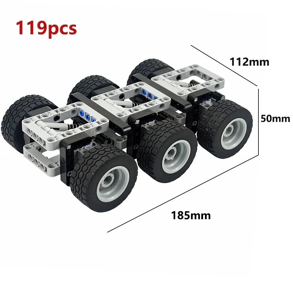 Piezas técnicas MOC, servomotor de tren multiherramienta PF 8293 8883, modelo de funciones de potencia, Motor Compatible con bloques de construcción Leduo