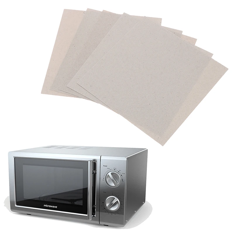 5pcs 13*13cm Thick Microwave Oven Toaster Mica Plates Silicone Resin Sheets Microwave Oven Repairing Part