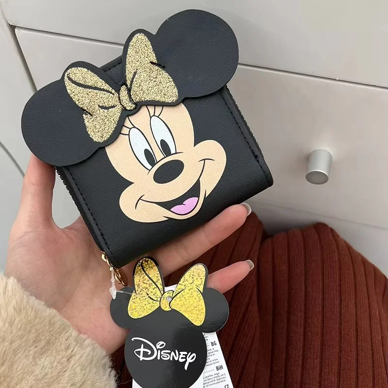 

Мини-кошелек Disney с Микки Маусом, сумка для документов, сумка с Микки Маусом, модный женский кошелек для карт, подарок для девочек