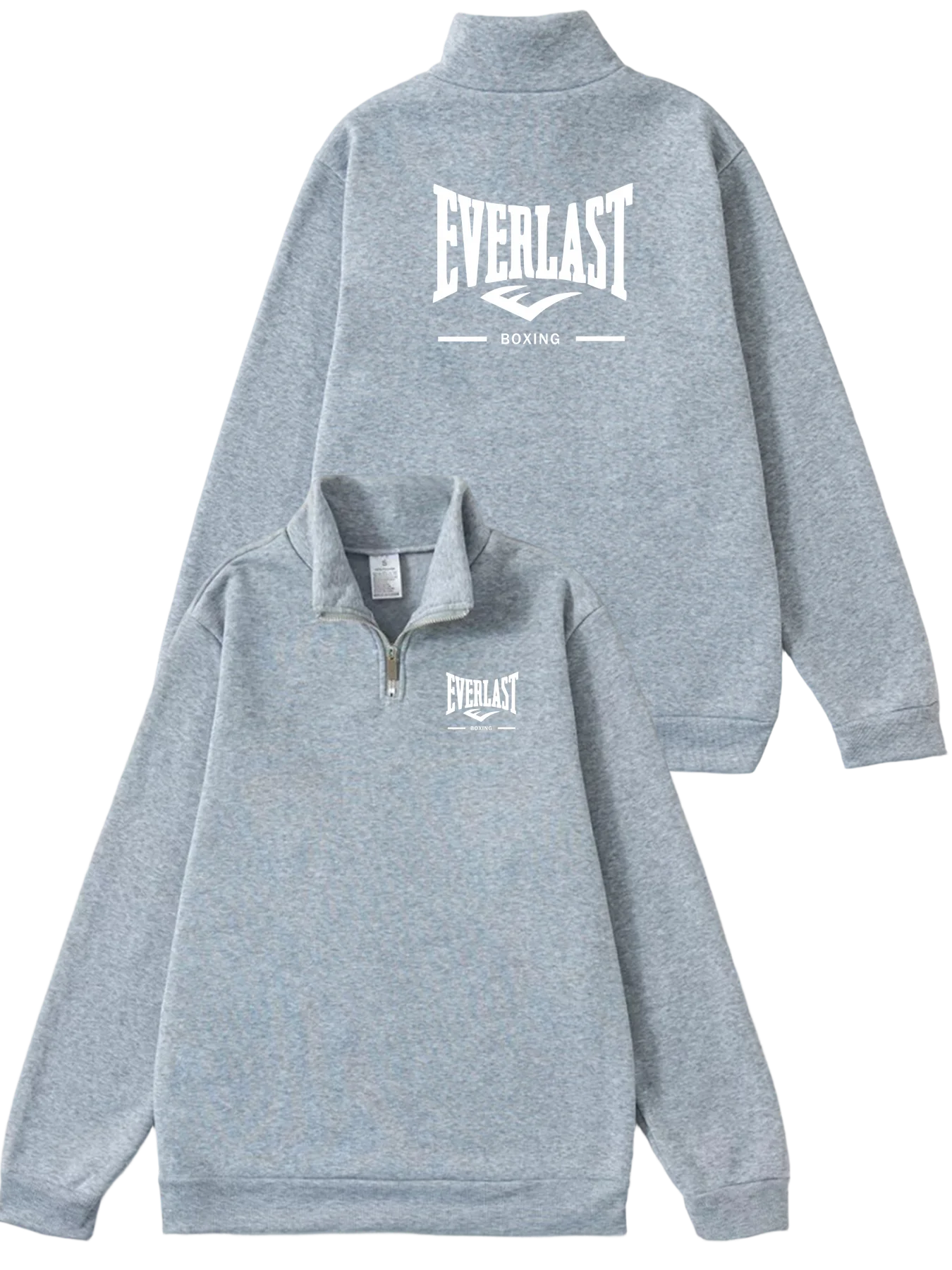ملابس رياضية خارجية غير رسمية للرجال من EVERLAST BOXING للربيع والخريف بياقة واقفة وأكمام طويلة بنصف سحاب ملابس رياضية عصرية للشارع #3