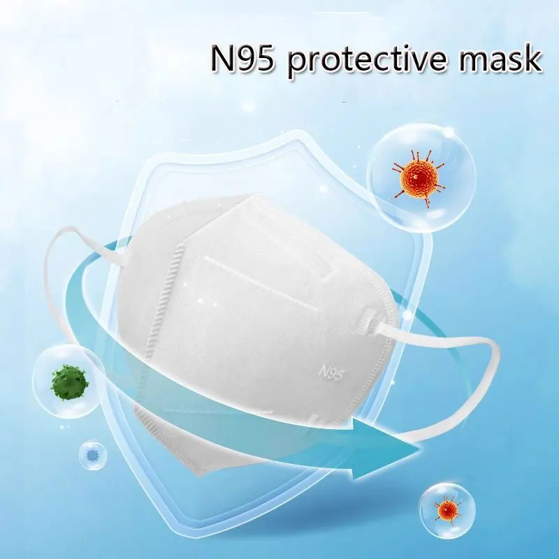 

10pcs Dust-proof Disposable Anti-haze Woodworking Coal Mine Industrial Dust Mask N95 Safety Protection Safe Going Out Anti-dust