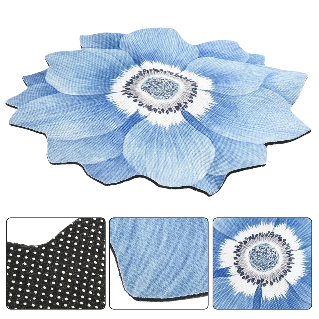 Coperta Fiore Tappeto Tappetini Tappeto Bagno Soggiorno Camera da letto Antiscivolo Morbido Assorbente Guardaroba Pavimento di loto Pratico