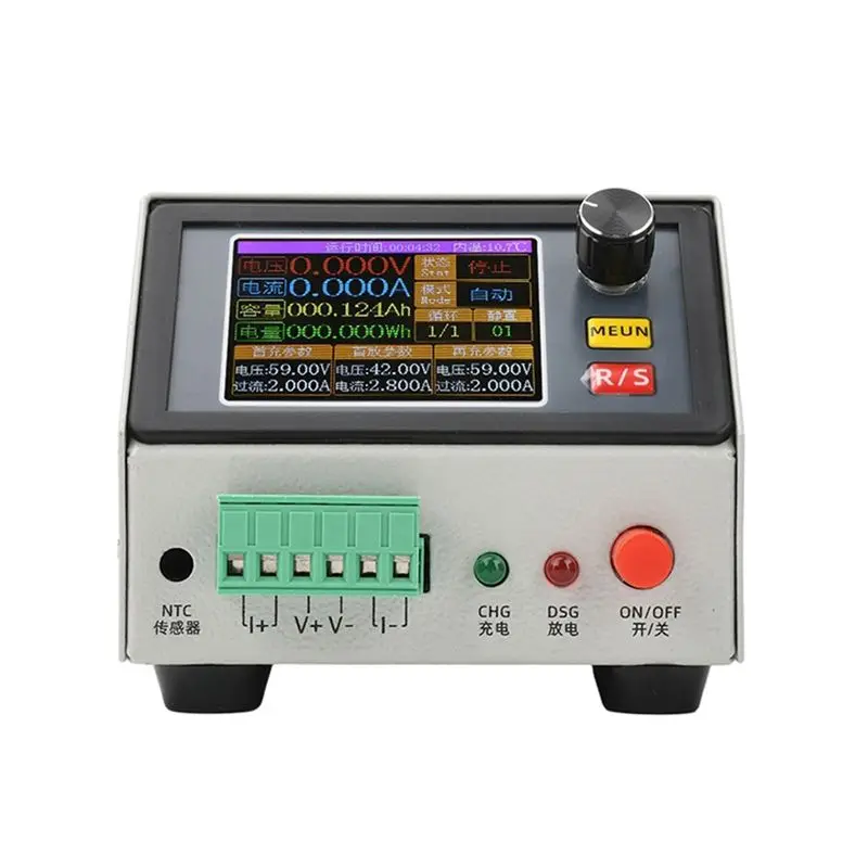 A02M-DC 150W CNC Electronic Load Tester 12V/1A 10A 20A Lithium Battery Capacity Measuring Instrument 2.4-Inch Color Screen