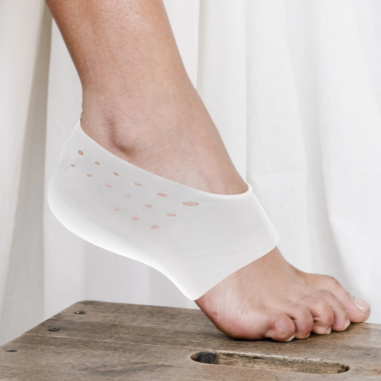 غطاء وسادات كعب من السيليكون نعل داخلي غير مرئي نعل داخلي مرتفع من الداخل وسادات كعب متينة من السيليكون الطبي