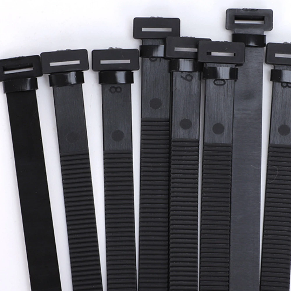

200PCS Large Size Detachable and Reusable Nylon Zip Ties for Environmental Protection