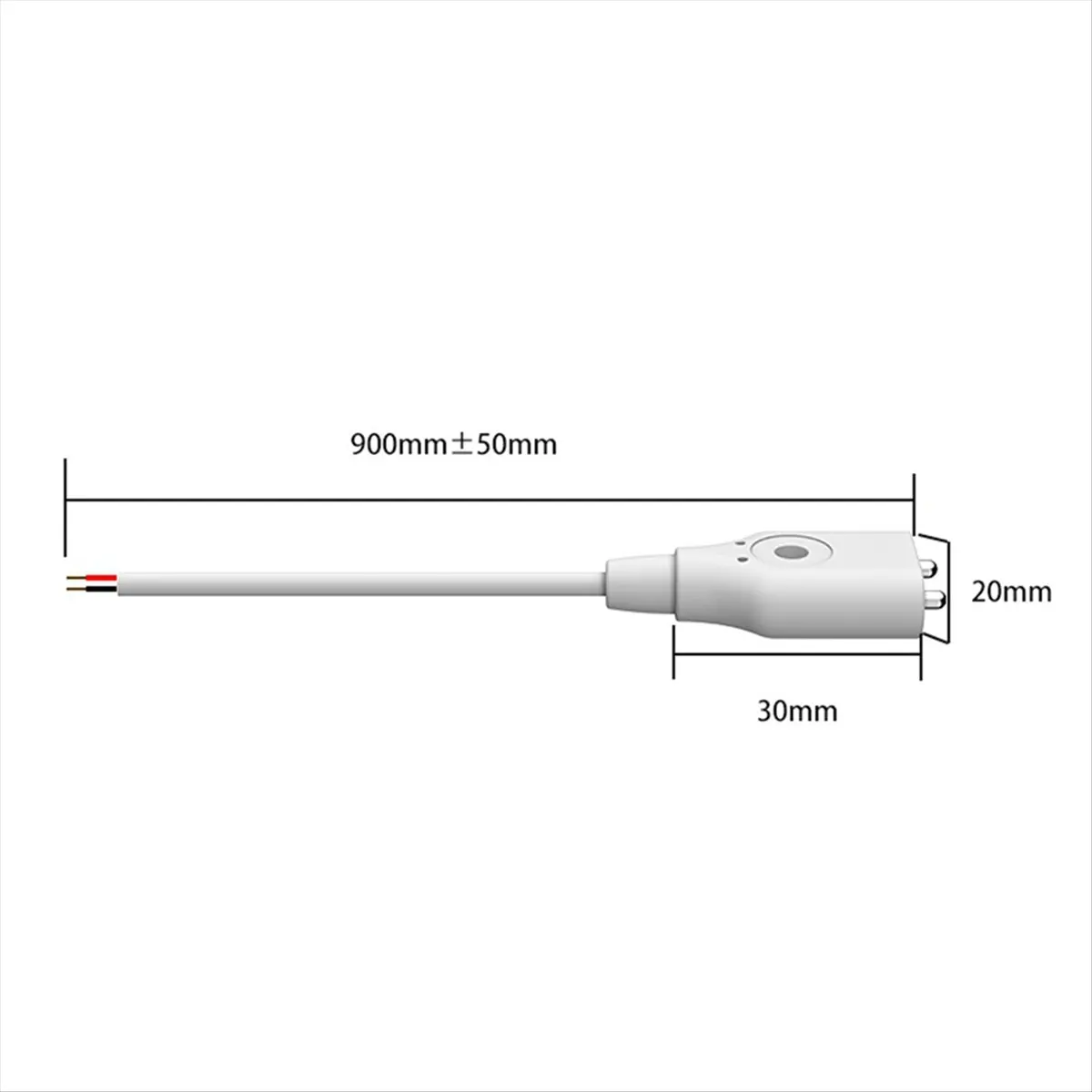 AT42 Water Leakage Alarm Detector with Wired Sensor 1 Meter Cable Water Level Sensor Probe Dual Metal Poles