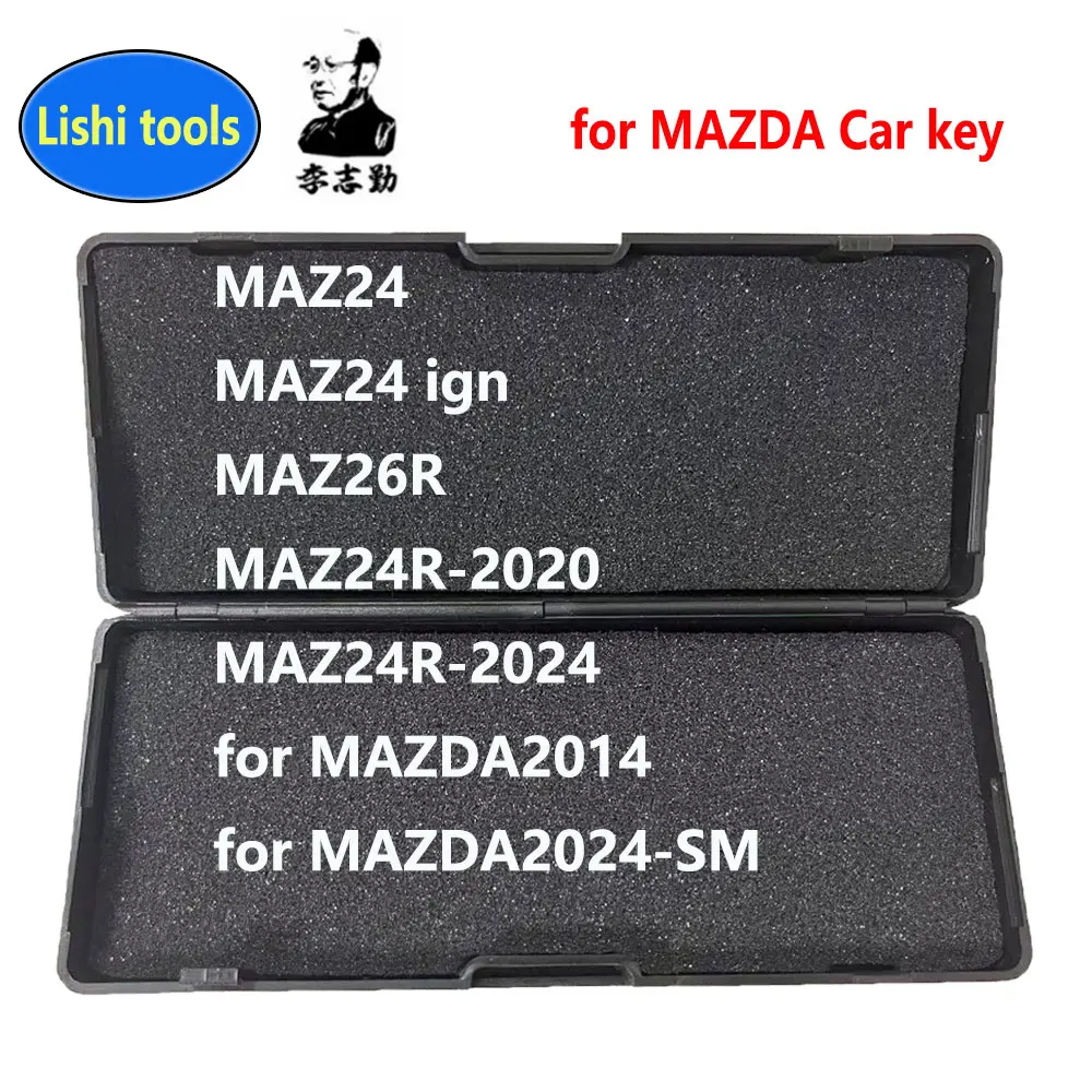 Ferramenta Lishi 2 em 1 2 em 1 MAZ26R MAZ24 MAZ24ign MAZ24R-2020 MAZ24R-2024 para MAZDA2014 para MAZDA2024-SM para chave de carro Mazda