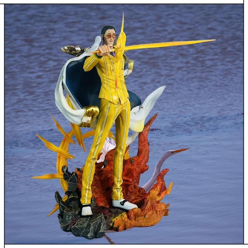 

Новая люминесцентная статуя из ПВХ в стиле аниме 28 см темно-синего цвета Three Major Generals Kizaru Borsalino - коллекционная модель, орнамент, подарочная игрушка