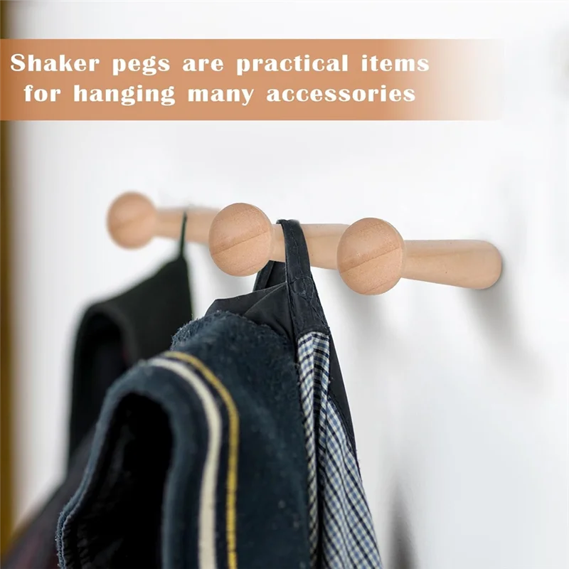 

A93E-пилки, деревянный шейкер, 50 шт., длинные незавершенные деревянные шейкеры длиной 2,87 дюйма для подвешивания одежды, шапки, полотенца