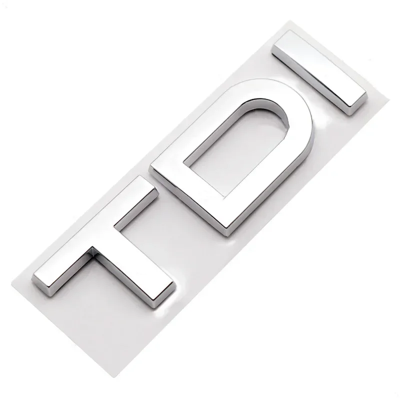 3D ABS Black TDI Logo Letters Emblemat bagażnika samochodowego dla Audi A3 A4 A5 A6 A7 A8 Q2 Q3 Q5 Q7 Q8 TDI Naklejka Akcesoria