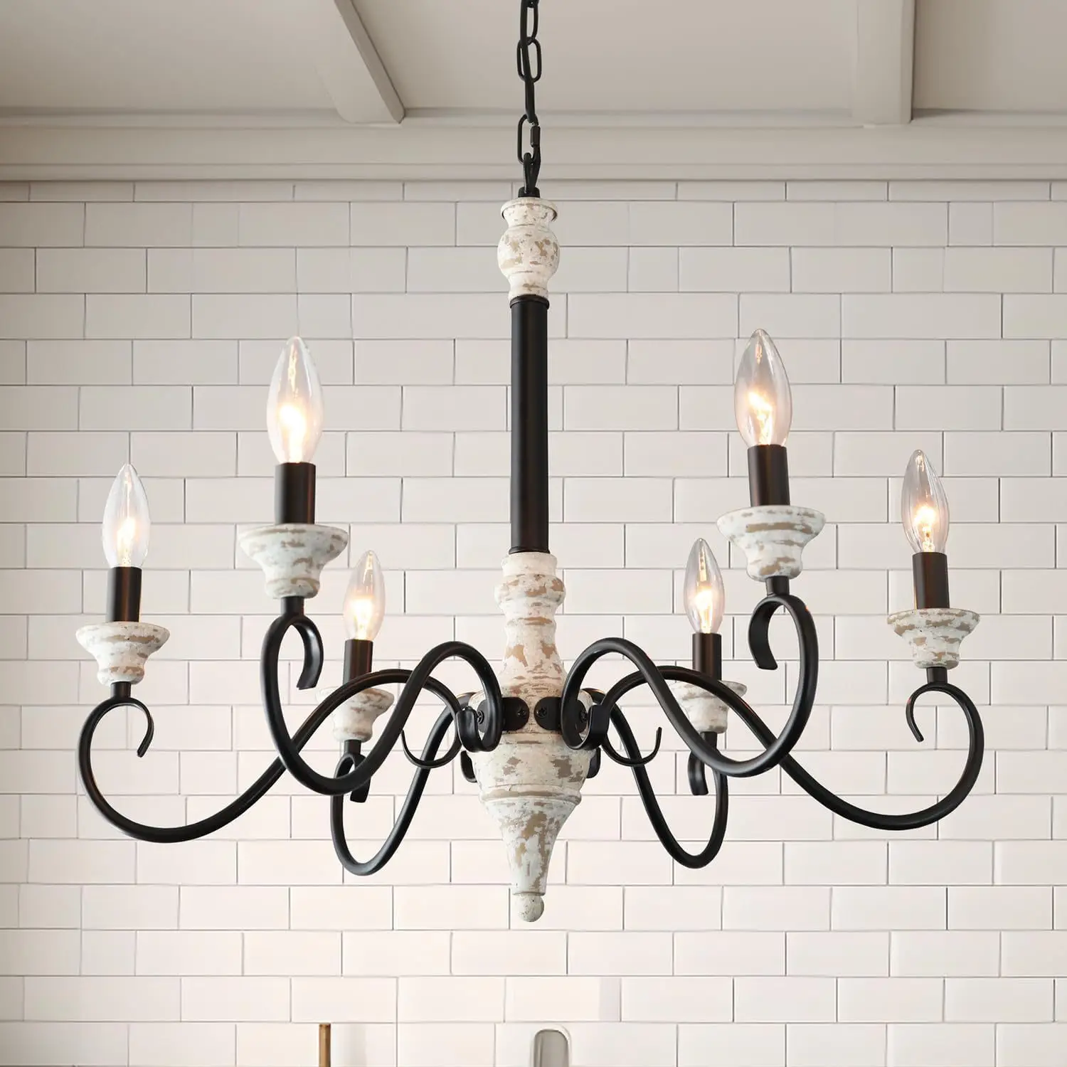 Creative Wooden Chandelier Iron art Living Room Bedroom Decor Lamp hotels Restaurant Homestay Retro American Pendent Lamps