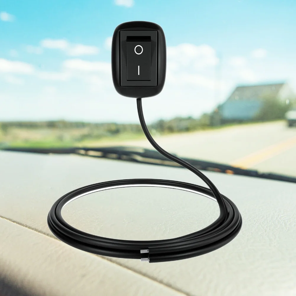 

Universal Car Button Switch with Cable 60cm/100cm Auto Cut Off Switch Battery Disconnect Switch for Fog Driving Lamp Neon Lights