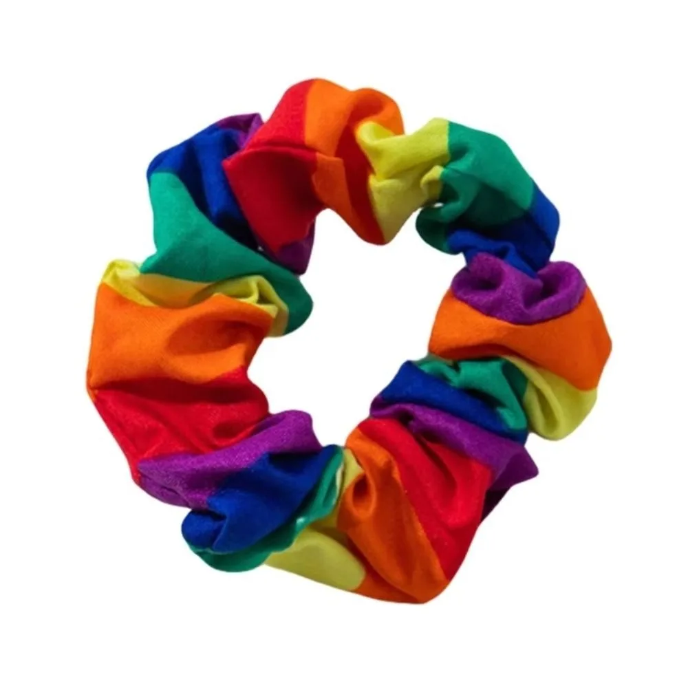 

Cat Collar Coloured Rainbow Hair Tie Hair Hoop Fashion Girls Hair Rings Striped Tropical Style Dog Bandanas Scarf Party