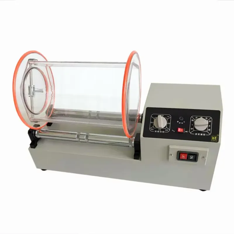 Rotary Tumbler Machine for Metal Jewelry Polishing Cleaning Deburring Stainless Steel Silver Gold Accessories Barrel