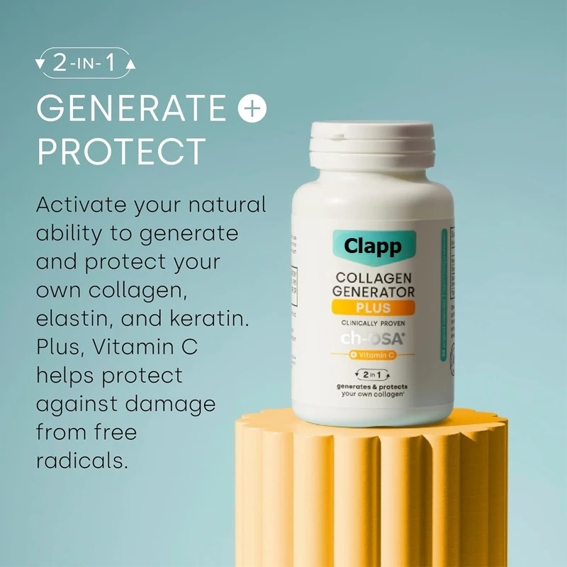 

Collagen Generator Plus-60 Capsules - Advanced Collagen Protection with Patent ch OSA Complex and Vitamin C