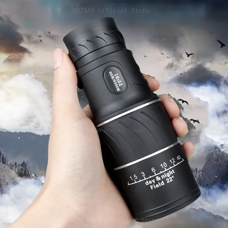 Outdoor Telescope 16X52 High Power HD Monocular Telescope Mobile with Phone clip Telescopes Bird Watching And Hunting Telescopes