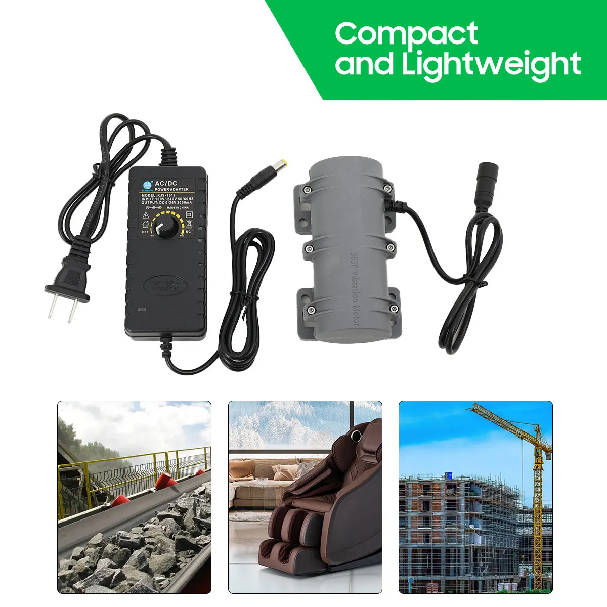 Мини-вибрационный двигатель Вибрационный двигатель с угольной щеткой, микромотор с источником питания, вибрационный двигатель для массажного стола, 3200 об/мин