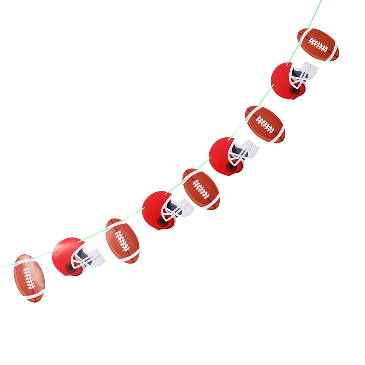 

1Set Football Garland Banner Colorful Sports Birthday Party Decorations Flag Unique Birthday Bunting Football Party Decor
