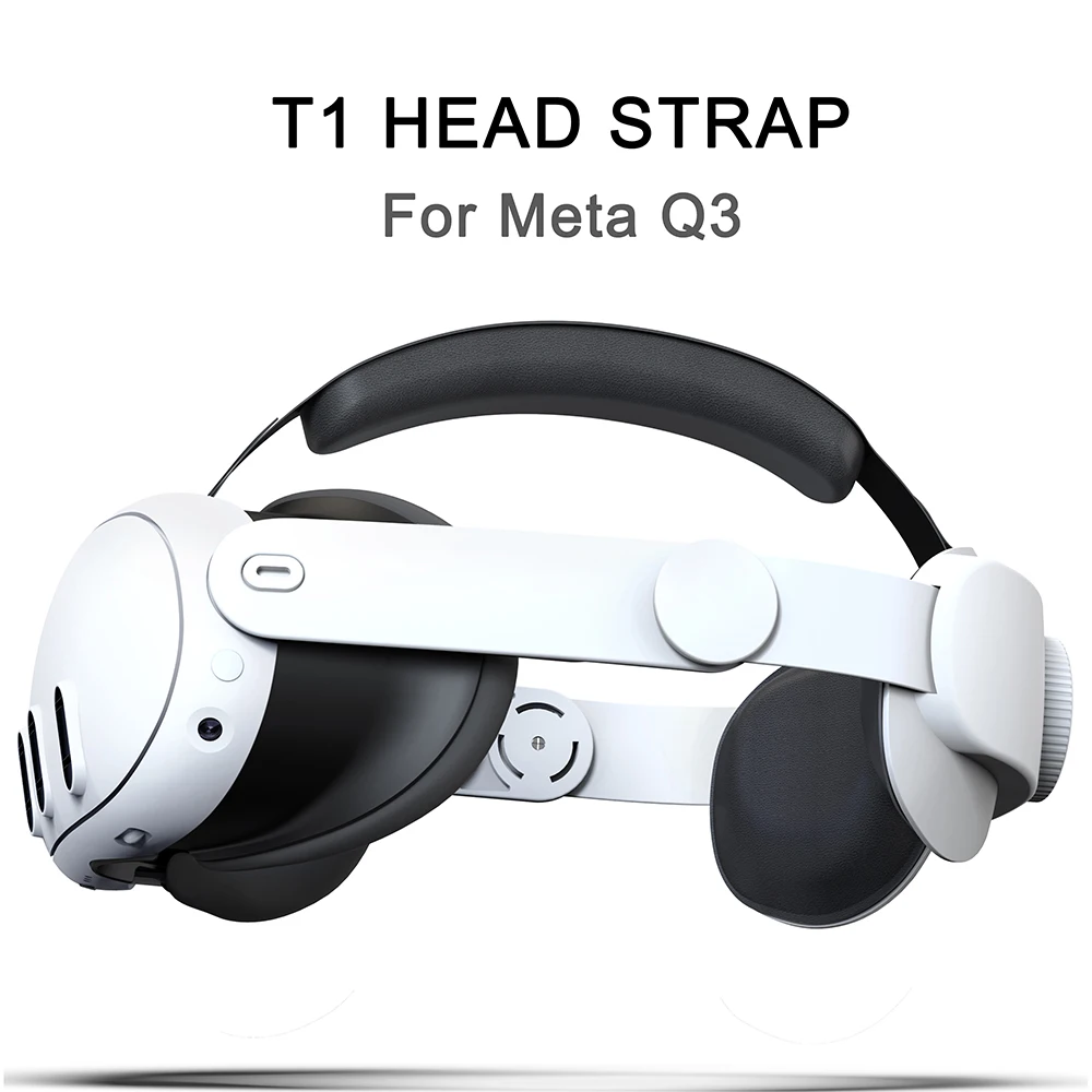 تصميم HUANDAI لـ Meta Quest 3/Oculus Quest 3S Elite حزام رأس قابل للتعديل