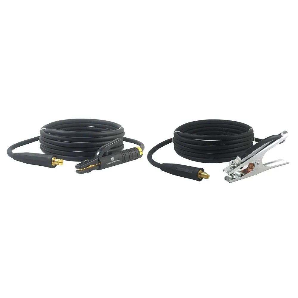 مجموعة أسلاك اللحام 300 أمبير - موصل LC40 - # 1 كابل نحاسي 100% AWG (25 قدم لكل رصاص)