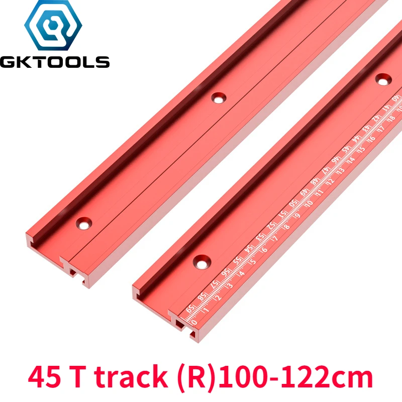 1000mm 1220mm  45 T Track Aluminium Woodworking ChuteT Slot Standard Miter Tracks Stop Woodworking Tool Workbench Router Table