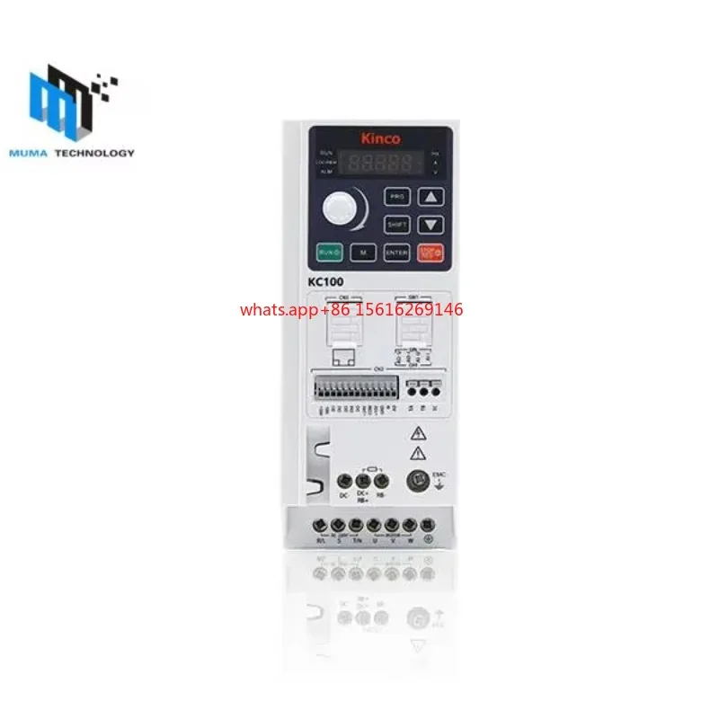

Kinco KC100 Series VFD Inverter Modbus RS485 Single-Phase 220V/0.4-2.2kW Three-Phase 380V/0.75-5.5kW KC100-2S-02R2G