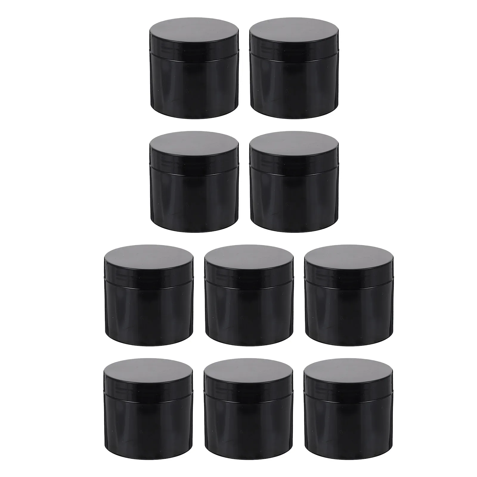 

10Pcs Reusable Empty Tooth Powder Container Smooth Surface Cream Storage Jar for Skincare Haircare Travel Dispenser Jar