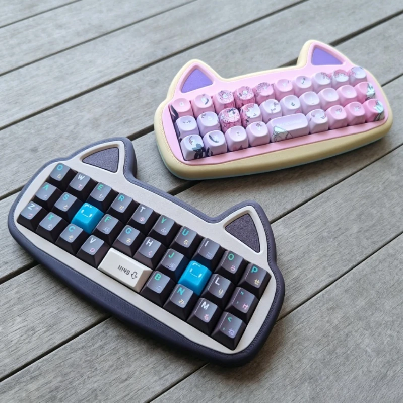 

Gatto Cat Cute Mechanical Keyboard Kit Customized Tri-mode Wireless RGB Hot Swap Type-c Vial E-sports Gaming Office Keyboard