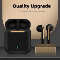 J18 wireless Bluetooth headset HiFI in-ear stereo microphone touch waterproof TWS noise cancelling gaming headset