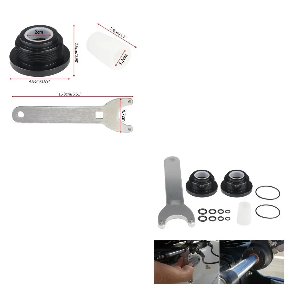 

Front Mount Boat Hydraulic Steering Cylinder Seal with Pin Wrench Compatible for HS5157 HC5341 HC5342 HC5343 HC5344
