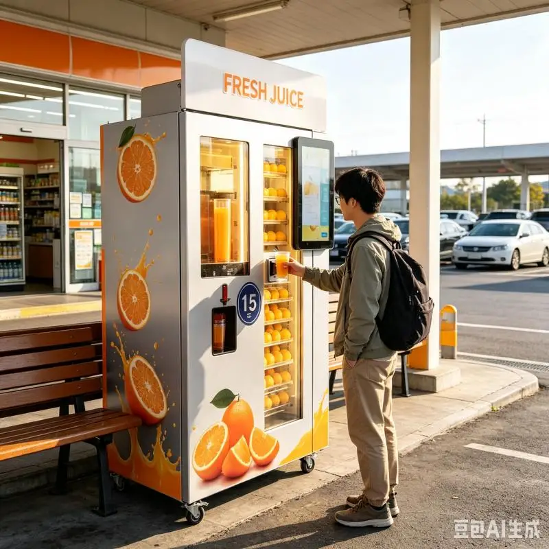 Orange Juice Vending Machine Customized Automatic Citrus Juicing Equipment Fresh Drink Business Solution