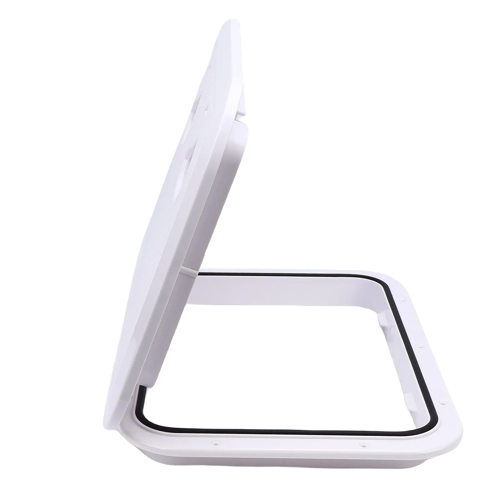 Marine Deck Access Hatch 17.3x12.4in 180° Openning Heavy Duty Non Slip Rectangular Boat Deck Hatch Lid Marine Deck Access Hatch