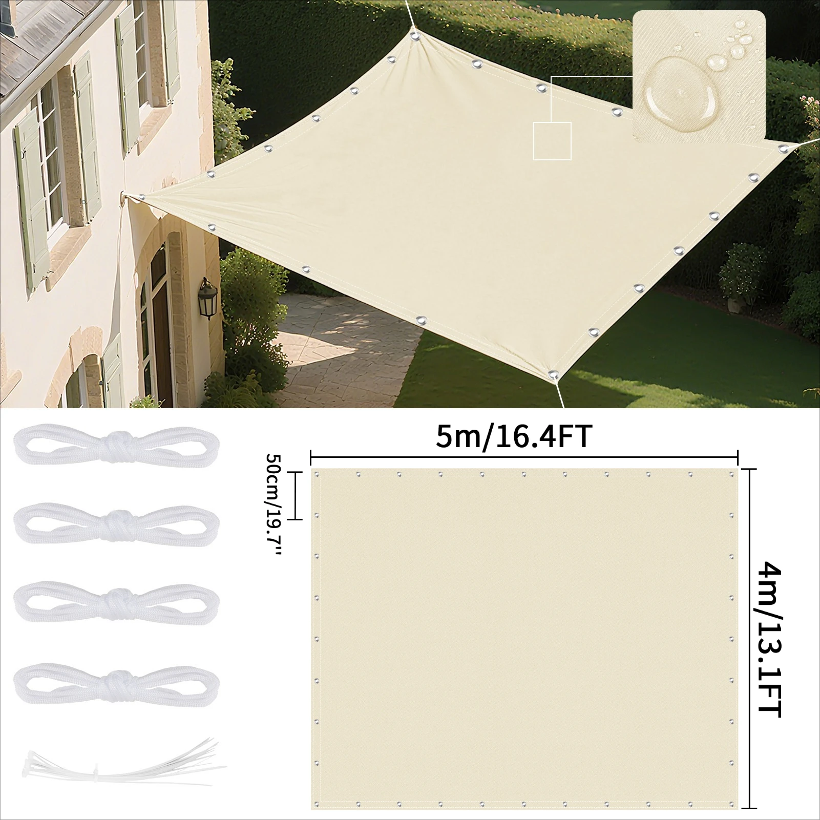 Beige 4x5M