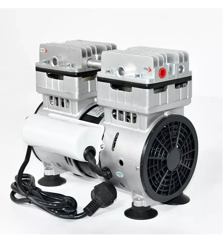 Customized Factory Direct Sale 220V Silent Electric Air Compressor Oilless Vacuum Pump for Laboratory / Freeze Dryer