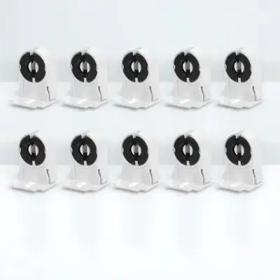 

10pcs Fluorescent Light Bulb Socket Holder Ceiling Mounting Base Tube Clip Replacement Lighting Accessories Lamp Parts
