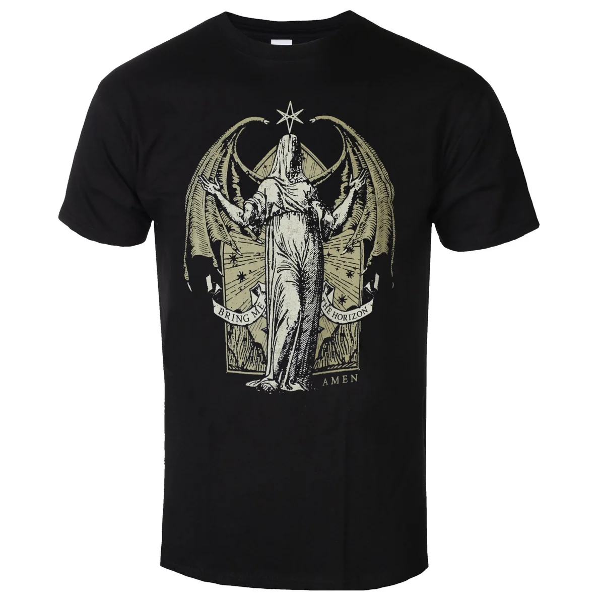 Top Bring Me The Horizon Graphic Cotton Band T-shirt Unisex Summer Short Sleeve Fashion Brand Tee Luxury Casual Vintage Tees