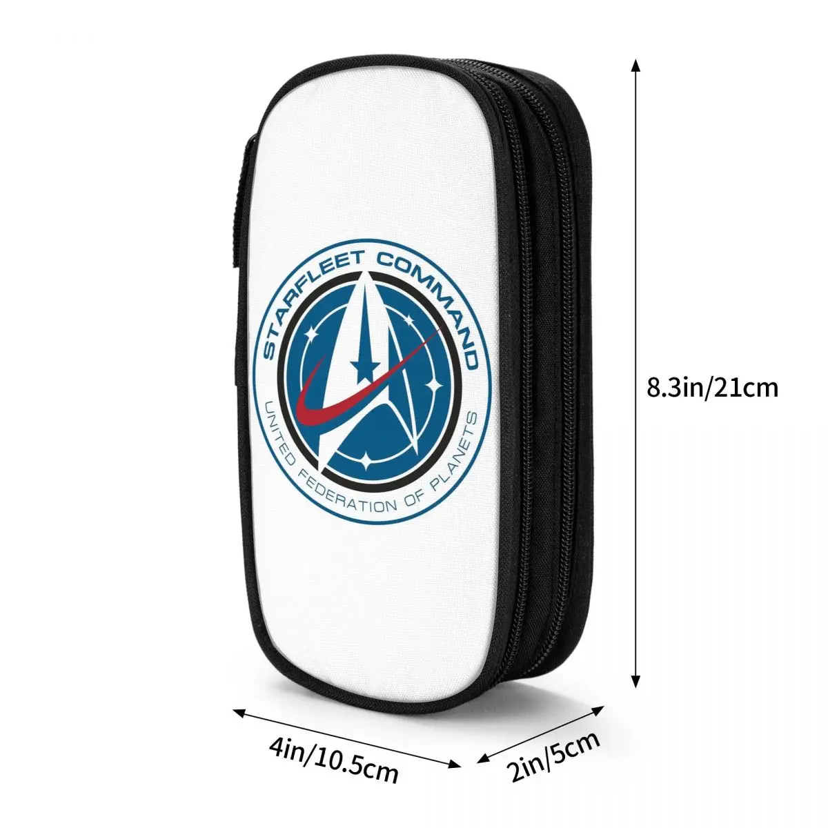 Star Treks Science Fiction TV Series Pencil Case for Students Gifts Pen Box Pencil Bag Stationery Supplies Pen Holder Bag