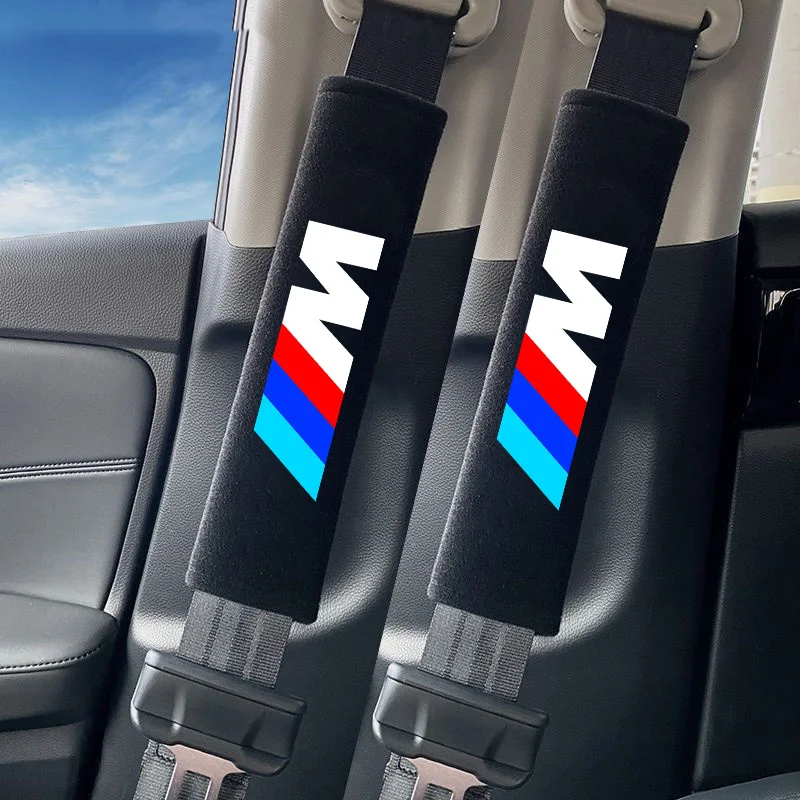 Auto Cintura di Sicurezza Cintura di Sicurezza Spalla Copertura di Protezione Traspirante Cintura di Sicurezza Pad Per BMW M Prestazioni M3 M5 X1 X3