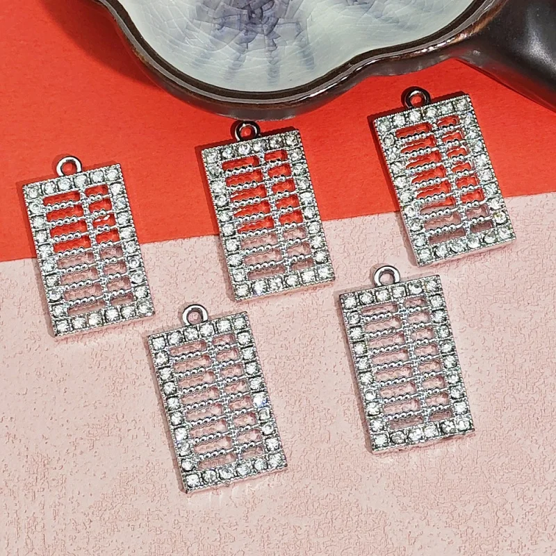 20PCS SET Heshajin New Style Color-Retaining Abacus Pendant Handmade diy Necklace Bracelet Water Material Jewelry