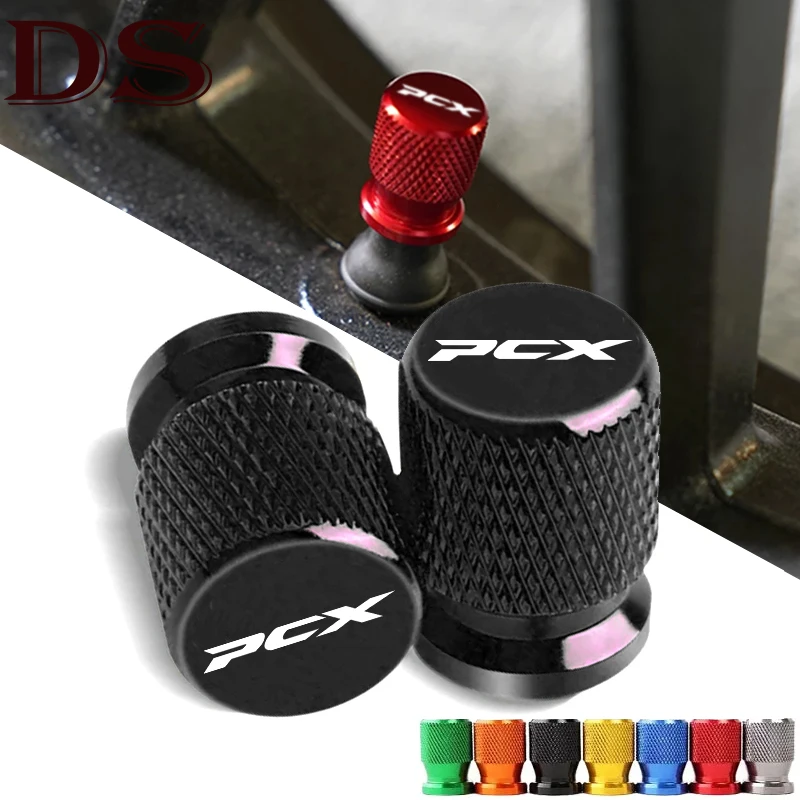 

2 шт. для HONDA PCX 125 150 160 PCX125 PCX150 PCX160 Аксессуары Новый мотоцикл с ЧПУ Алюминиевый клапан для шин Воздушный порт Крышка штока Крышки