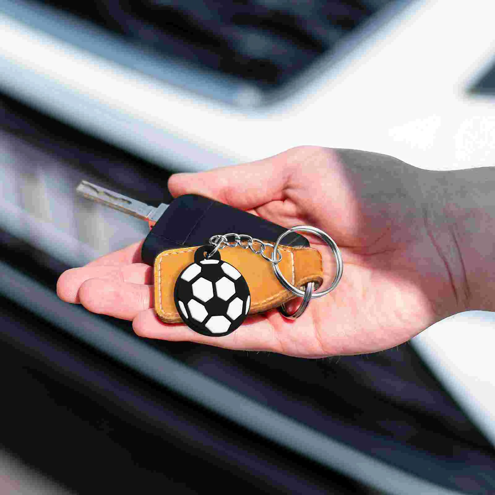 24 Pcs Key Chain Sports Gifts Football Keychains Soccer for Backpack Backpacks Child