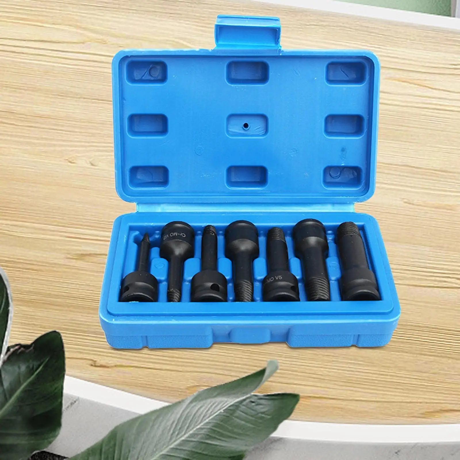 

7Pcs Bolt Remover Tool Damaged Bolt Extractor Easy Out Bit Removing Broken Studs, Pipe and Screws Bolt Extractor Set