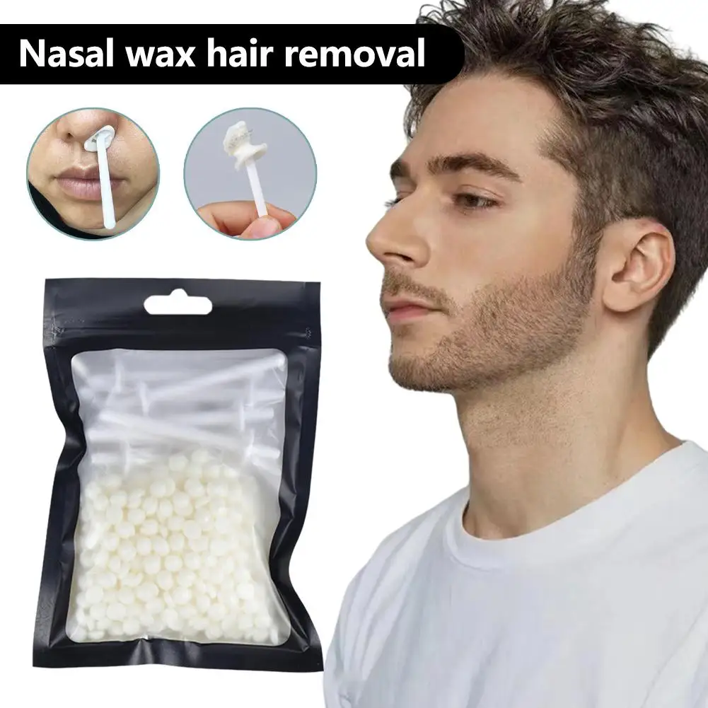 25/50g Nose Wax Kit Painless Ear Nose Hair Removal Wax with Sticks Nose Cleaning Tool For Men And Women