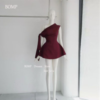 BOMP Mini Short Prom Party Dresses One Shoulder Cocktail Dress Formal Event Gowns Evening Casual Summer Outfit Customized