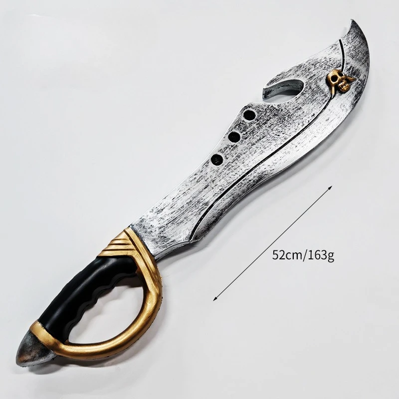 Cuchillo para cortar pirata de 52cm/20,47 pulgadas, juguete de Material PU, armas de goma suave, modelos de adornos periféricos, colecciones, personajes de Cosplay
