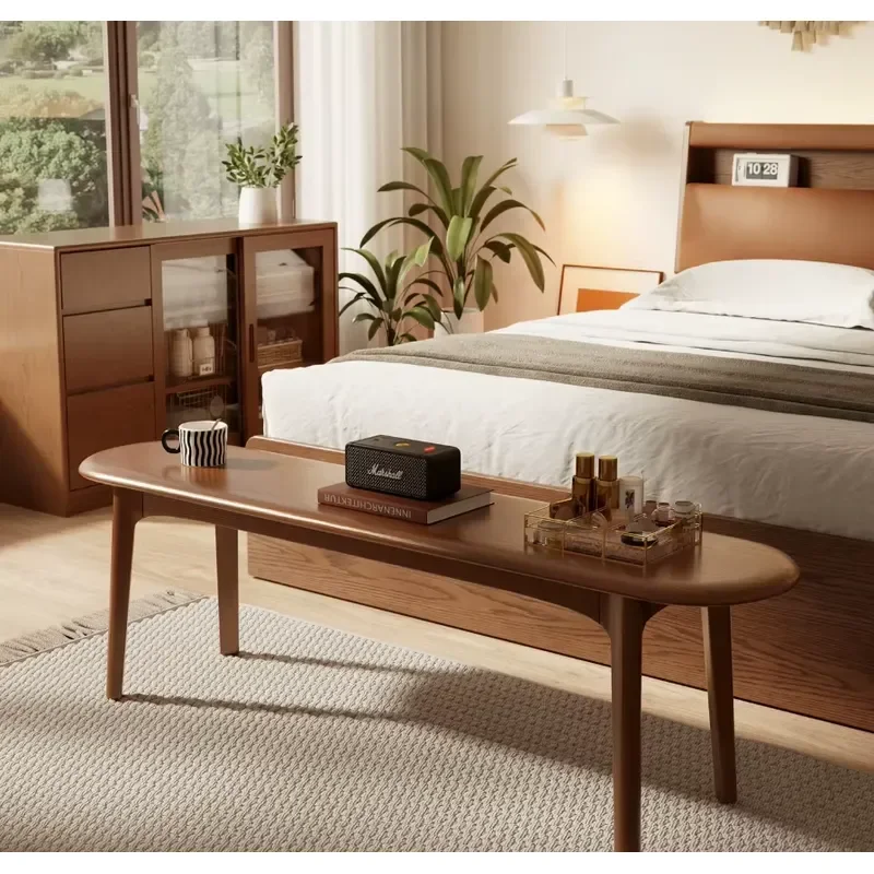 Modern Bench Bedside Stool Dining Chair with Hanger No Assembly Required for Bedroom Home Decor Model CY052
